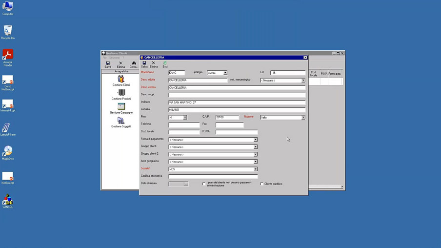 Ad*Box: Planner Tv-Radio, Anagrafiche Agenzia.